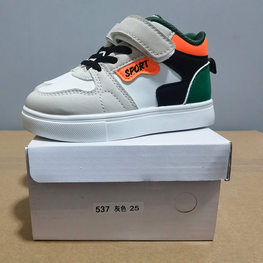 537 - Gray | Kids Sneakers