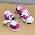 6901 - Glitter Pink | Kids canvas shoes