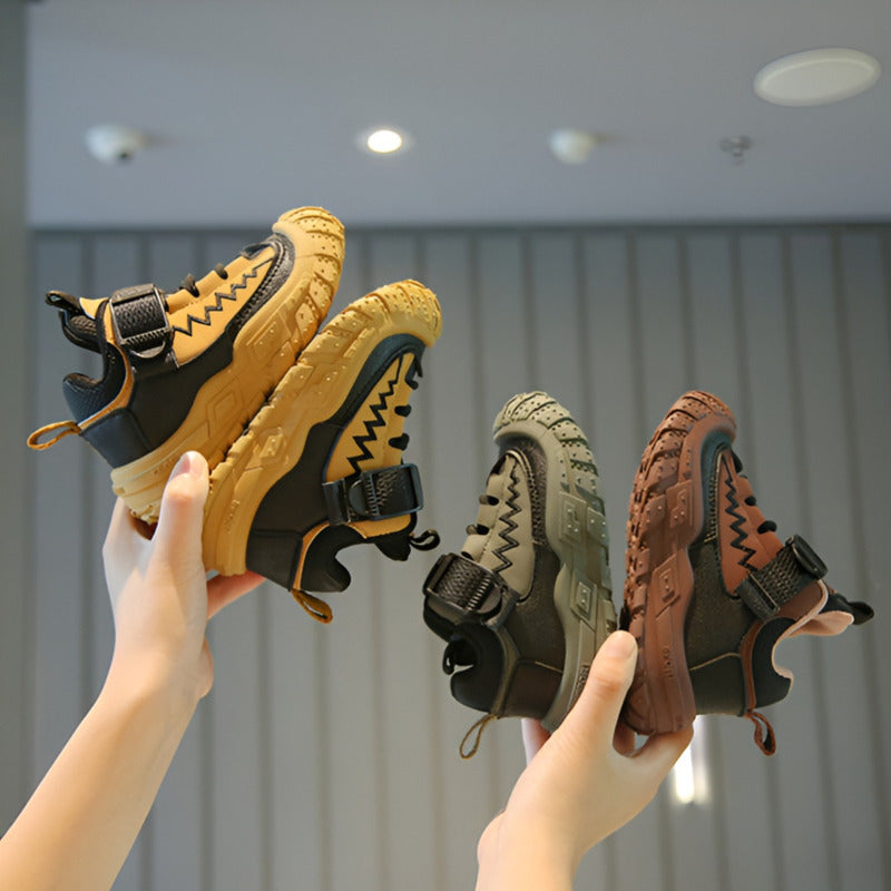 HTX687 - Yellow | Kids Sneakers