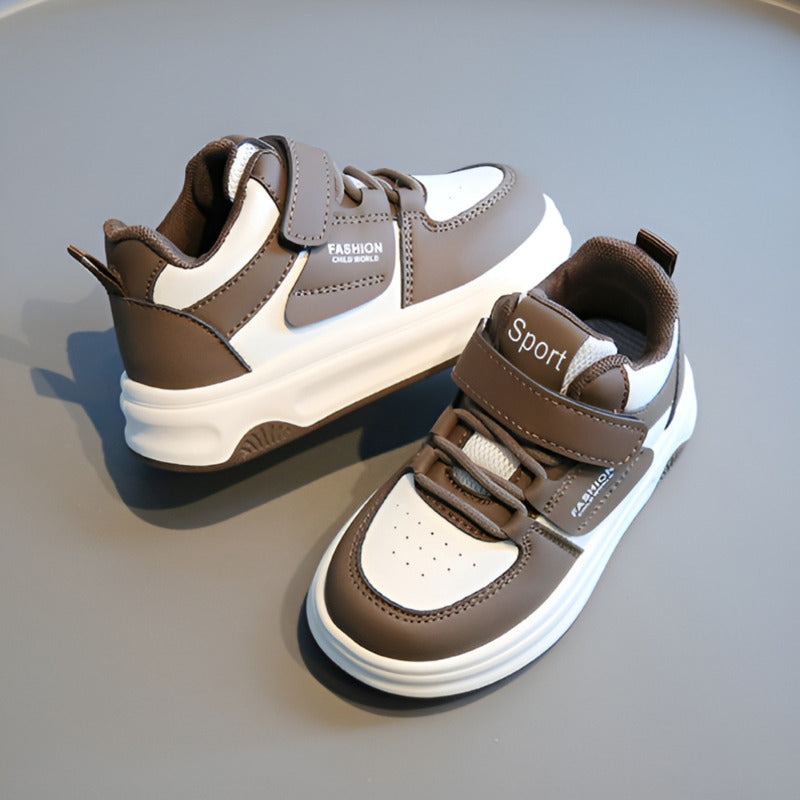 HTX676 - Brown | Kids Sneakers