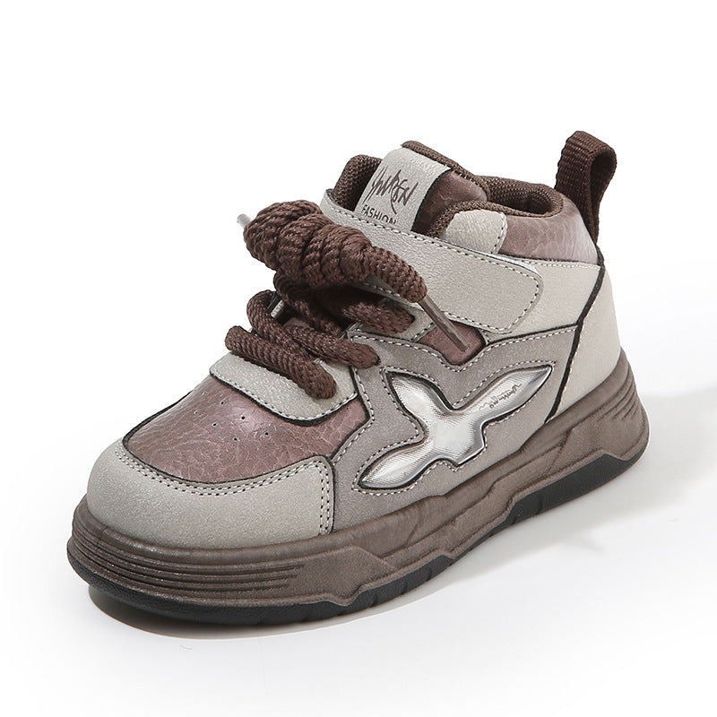 HTX685 - Brown | Kids Sneakers